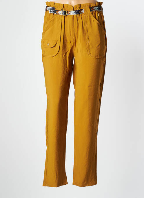 Pantalon droit jaune LOLA ESPELETA pour femme