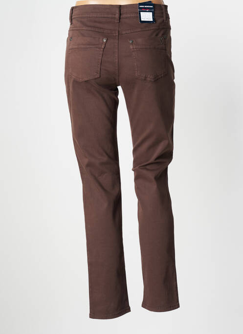 Pantalon slim marron ANNA MONTANA pour femme