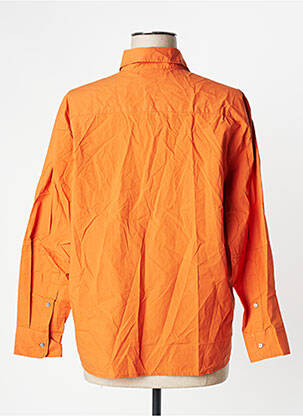 Chemisier coupe droite manches longues orange BELLA JONES femme