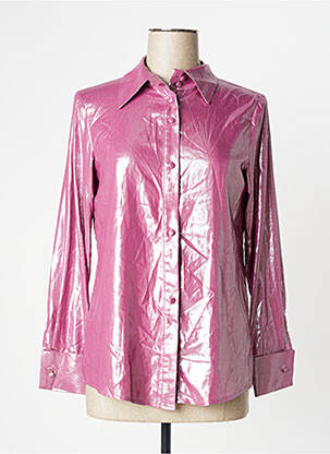 Chemisier coupe fluide manches longues rose RELISH femme