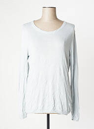 Pull resserrée sur le bas manches longues bleu ICHI femme