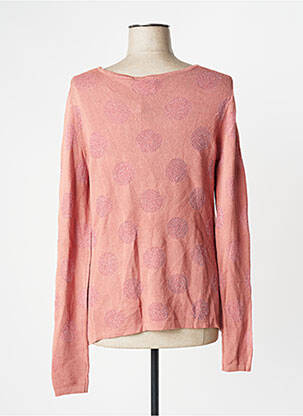 Pull resserrée sur le bas manches longues rose ICHI femme