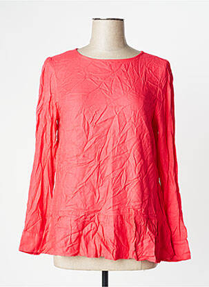 Blouse poignets boutonnés avec fente manches longues rose FRANSA femme