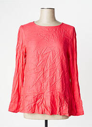 Blouse poignets boutonnés avec fente manches longues rose FRANSA femme