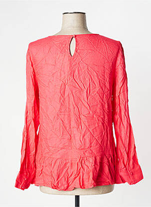 Blouse poignets boutonnés avec fente manches longues rose FRANSA femme