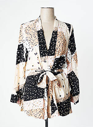 Veste kimono beige ICHI pour femme