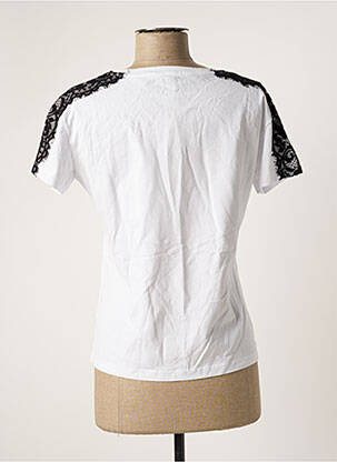 T-shirt sérigraphie manches courtes blanc RELISH femme