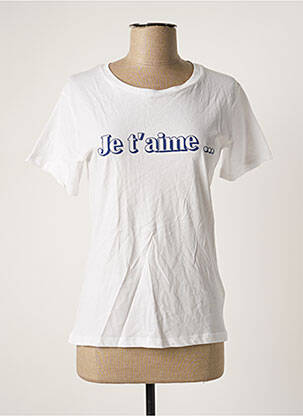 T-shirt blanc JANE BLUE pour femme