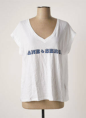 T-shirt blanc JANE BLUE pour femme