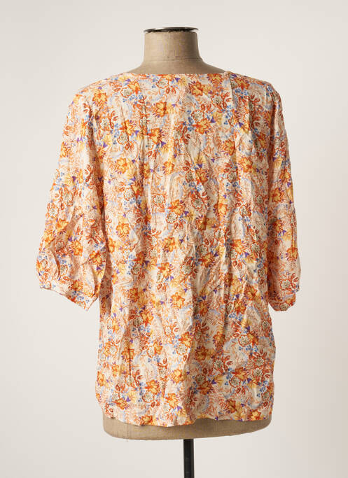 Blouse imprimé fleurs manches 3/4 beige PAKO LITTO femme