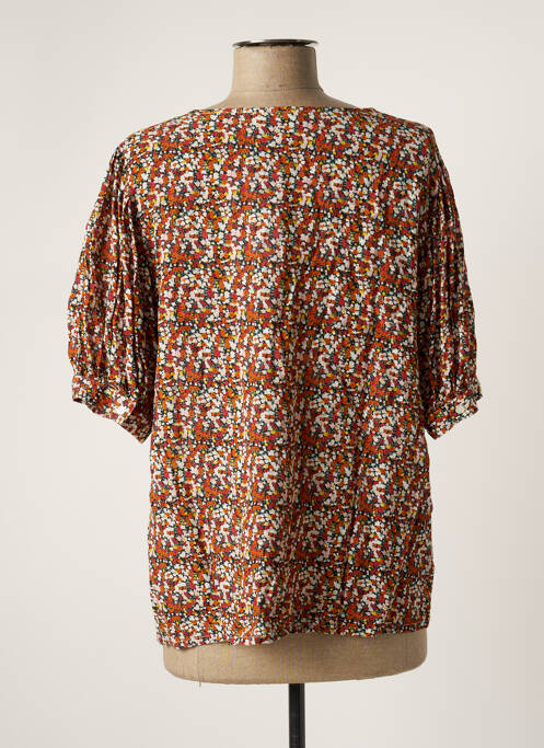 Blouse orange ICHI pour femme