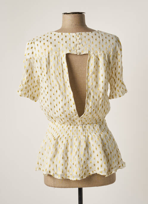 Top beige ICHI pour femme