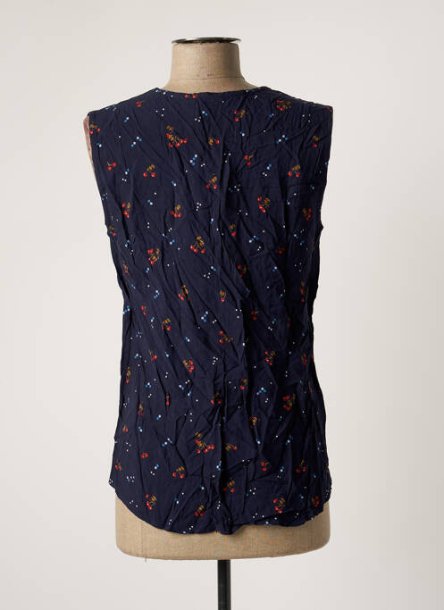 Top bleu PAKO LITTO pour femme