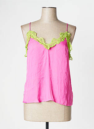 Top coupe fluide sans manche rose PEPE JEANS femme