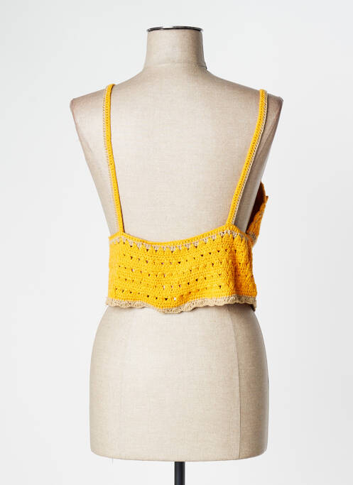 Top jaune ICHI pour femme