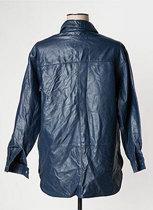 Veste casual coupe droite bleu ICHI femme