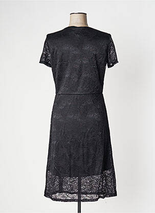 Robe mi-longue manches courtes manches courtes noir VERO MODA femme