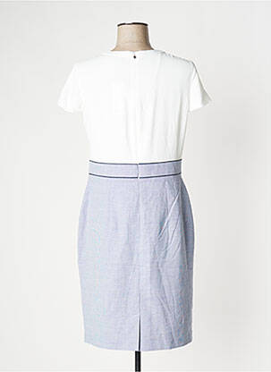 Robe mi-longue manches courtes manches courtes bleu S.OLIVER femme