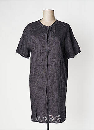Robe mi-longue manches courtes manches courtes gris HARRIS WILSON femme