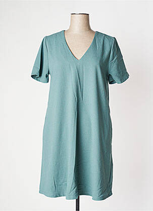 Robe courte fermeture zippée au dos manches longues vert PAKO LITTO femme