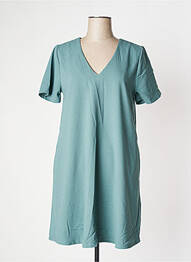 Robe courte fermeture zippée au dos manches longues vert PAKO LITTO femme