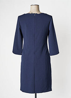 Robe mi-longue manches 3/4 manches 3/4 bleu S.OLIVER femme