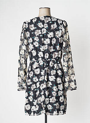 Robe courte coupe fluide manches longues noir BEST MOUNTAIN femme