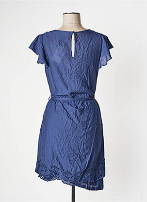 Robe courte manches courtes manches courtes bleu LES TROPEZIENNES PAR M.BELARBI femme