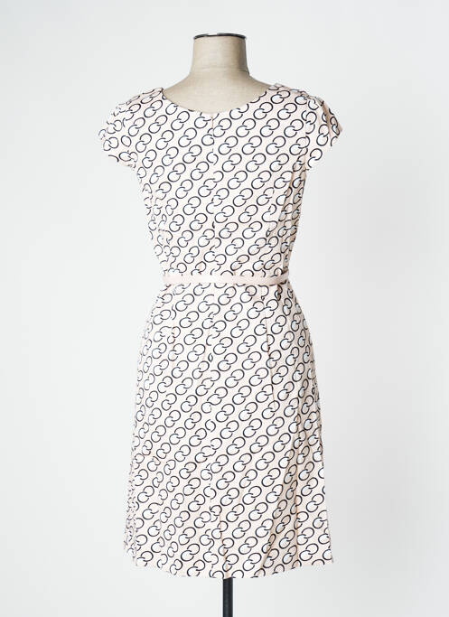 Robe mi-longue rose COMMA, pour femme