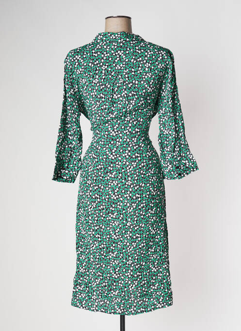 Robe mi-longue vert ZERO pour femme