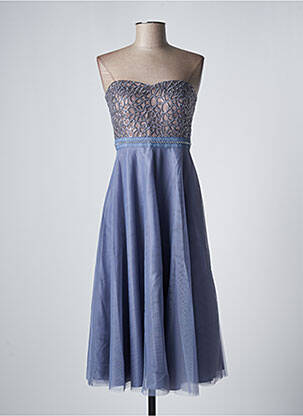 Robe mi-longue sans manche sans manche violet VERA MONT femme