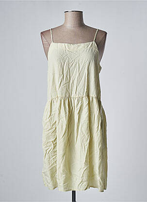 Robe mi-longue fines bretelles vert MUS & BOMBON femme