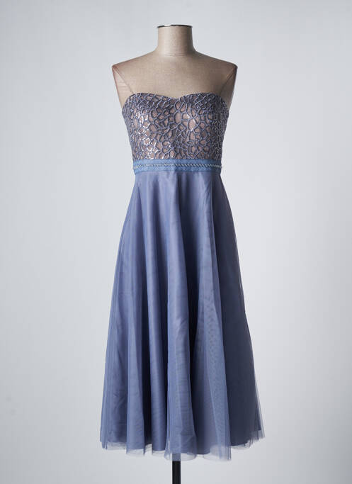 Robe mi-longue sans manche sans manche violet VERA MONT femme