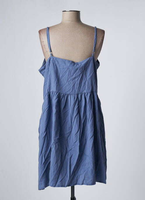 Robe mi-longue fines bretelles bleu MUS & BOMBON femme