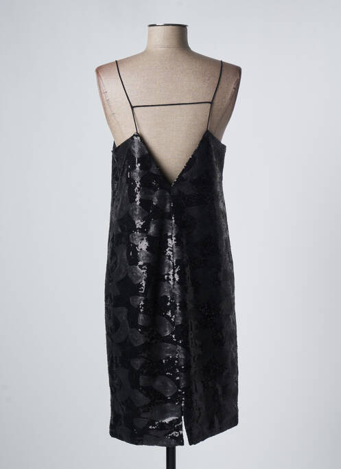 Robe mi-longue noir ICHI femme