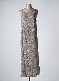 Robe longue manches bretelles ajustables fines bretelles noir MUS & BOMBON femme