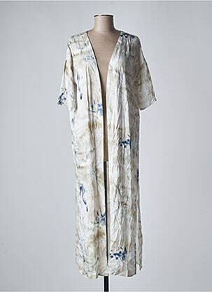 Veste kimono beige MUS & BOMBON pour femme