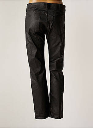 Pantalon slim tissage enduit taille normale noir REIKO femme