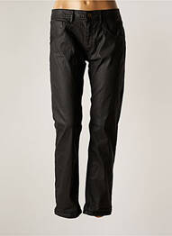 Pantalon slim tissage enduit taille normale noir REIKO femme