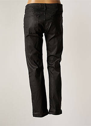Pantalon slim tissage enduit taille normale noir REIKO femme