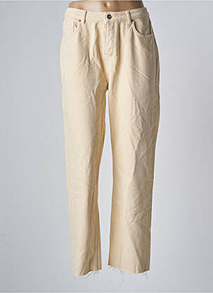 Pantalon 7/8 taille normale taille normale beige REIKO femme