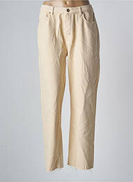 Pantalon 7/8 taille normale taille normale beige REIKO femme