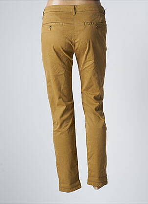 Pantalon 7/8 stretch taille normale marron REIKO femme