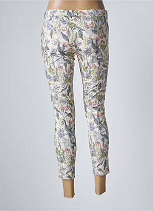 Pantalon 7/8 stretch taille normale beige REIKO femme