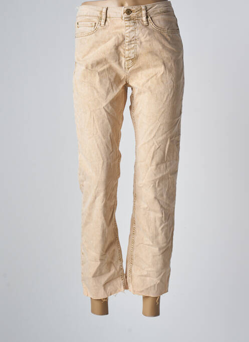 Pantalon 7/8 stretch taille normale beige REIKO femme