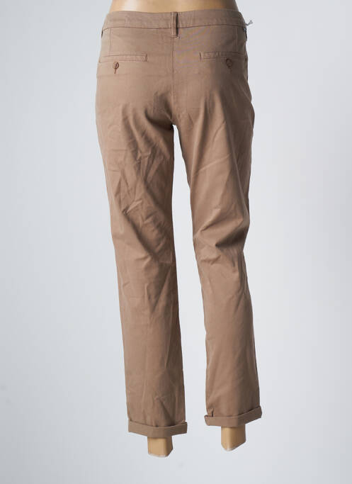 Pantalon chino marron REIKO pour femme