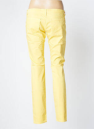 Pantalon slim taille basse taille basse jaune GAS femme