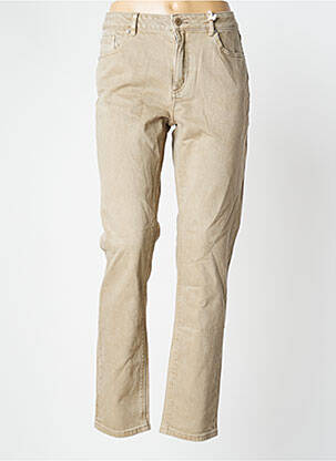 Pantalon slim stretch taille normale beige NAGEV femme