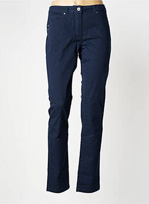 Pantalon slim stretch taille normale bleu BRANDTEX femme