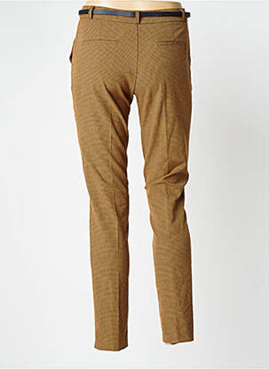 Pantalon slim tissage popeline taille normale marron BEST MOUNTAIN femme